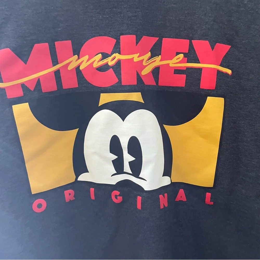 Unisex Disney Parks XL Mickey Mouse Charcoal Grey Crewneck Pull over sweatshirt - Picture 5 of 7